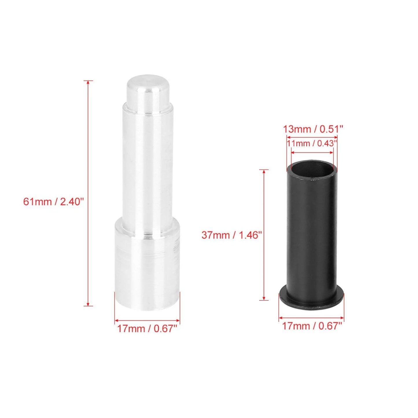 Car Door Hinge Bushing Liners for Jeep Wrangler 4 Door (2007-2018)