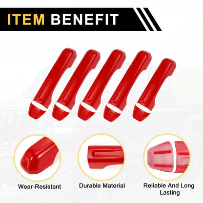 Door Tailgate Handle Cover for Jeep Gladiator JT (2020-2021) - Red