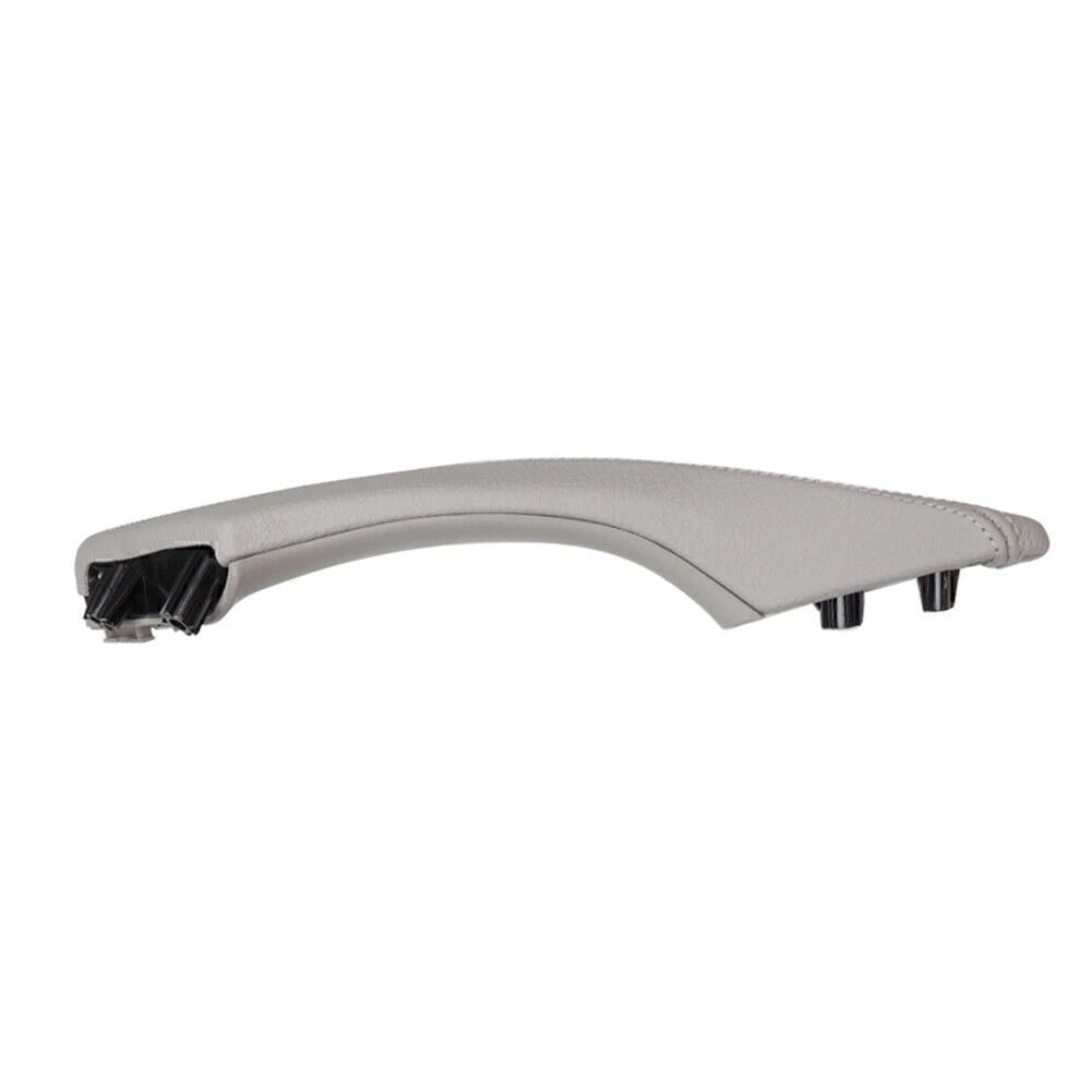 Gray Door Trim Pull Handle Left Side Real Leather for BMW 5 Series (2010-2017)