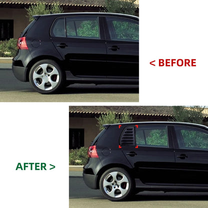 Rear Window Louver Trim for VW GOLF5 (2003-2009) 2 x Gloss Black