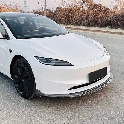 Bumper Spoiler Lip for Tesla Model 3 (2024 - ) Carbon Look