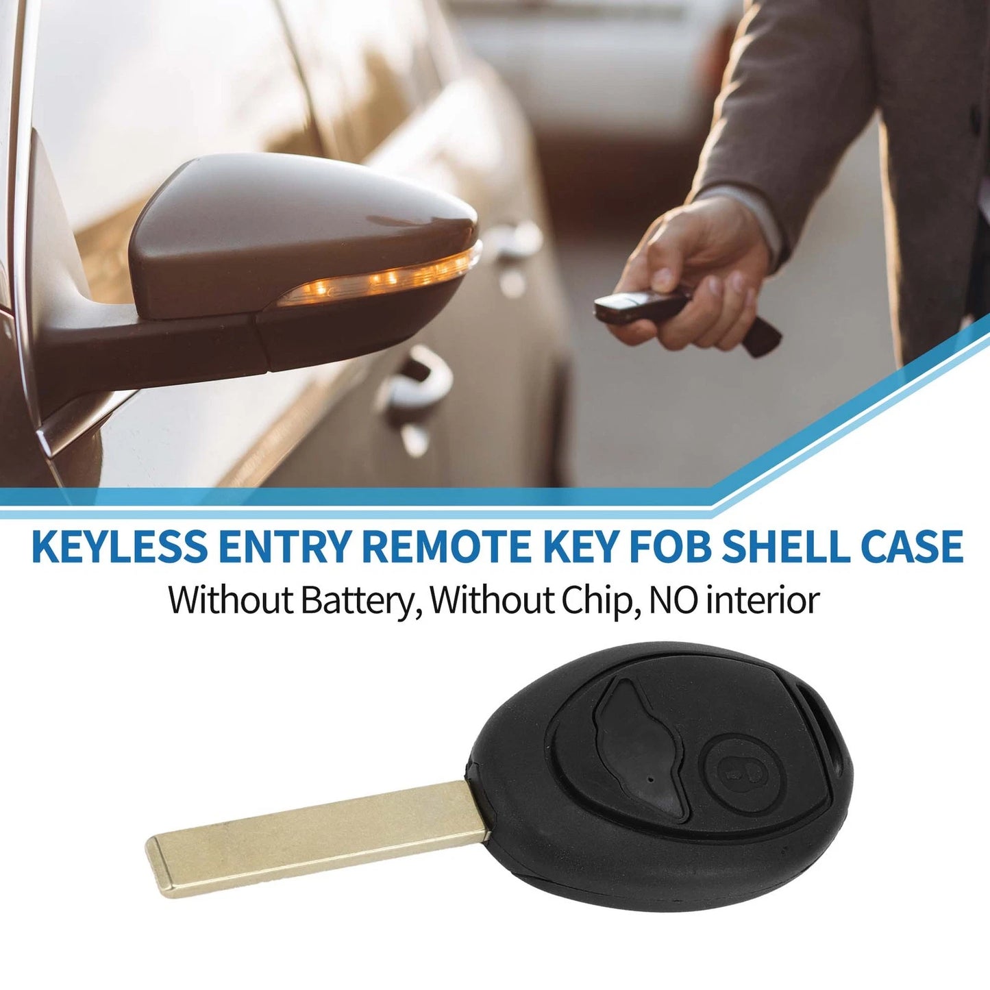 Keyless Entry Remote Fob Shell Case for BMW Mini (2002-2005)