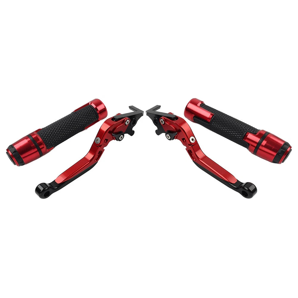 Red Extendable Brake Clutch Lever Grip Set for Ducati Panigale (2016-2020)