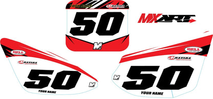 Custom Number Plate Graphics for Honda CRF 50 (2004-2012) Digger Style Stickers