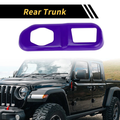 Rear Trunk Lock Panel Cover for Jeep Wrangler JL JLU (2018-2024) - ABS Purple