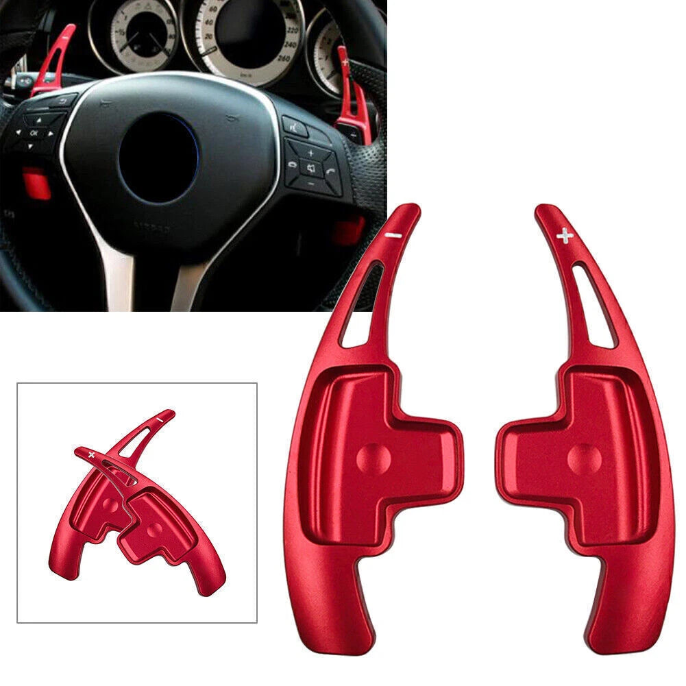 Steering Wheel Paddle Shift Extensions for Mercedes-Benz A B E R M GLK SLK Class