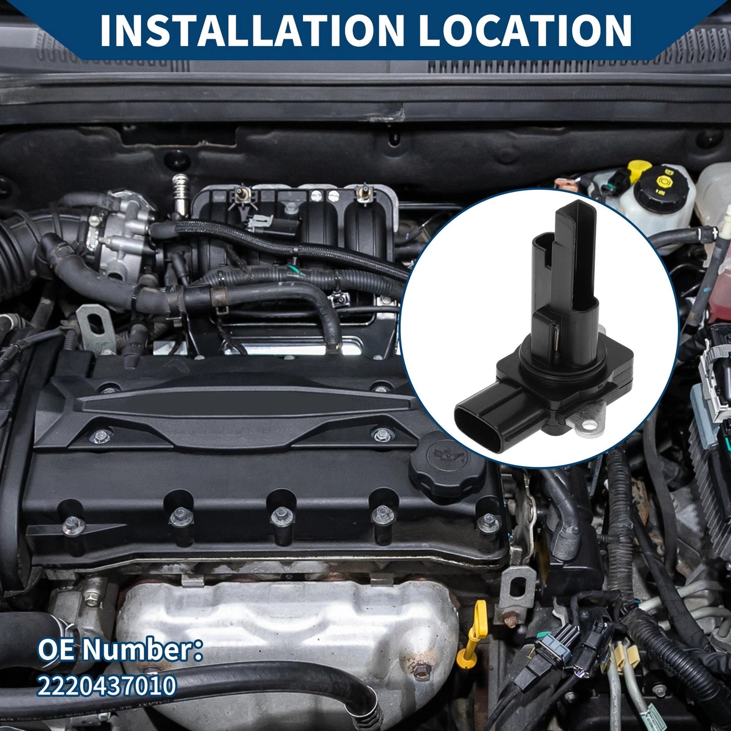 Mass Air Flow Sensor 1 Pc for Toyota Rav4 (2006–2012)