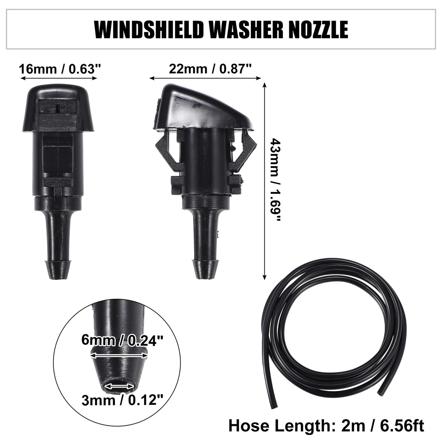 Windshield Washer Nozzle Set for Chrysler 200 (2011)