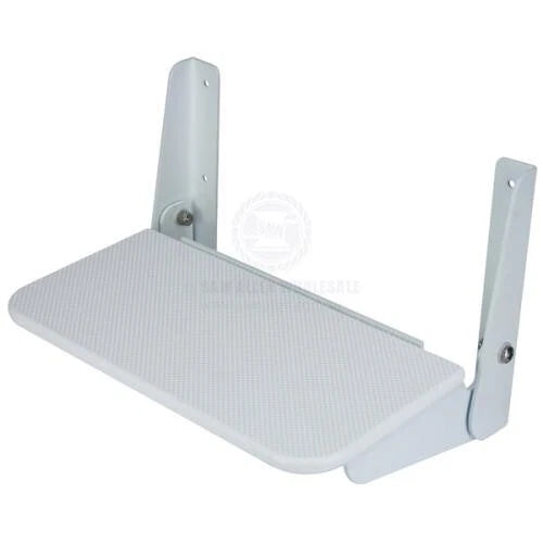 Footrest Folding White Aluminium Frame with HDPE Step for Various Models