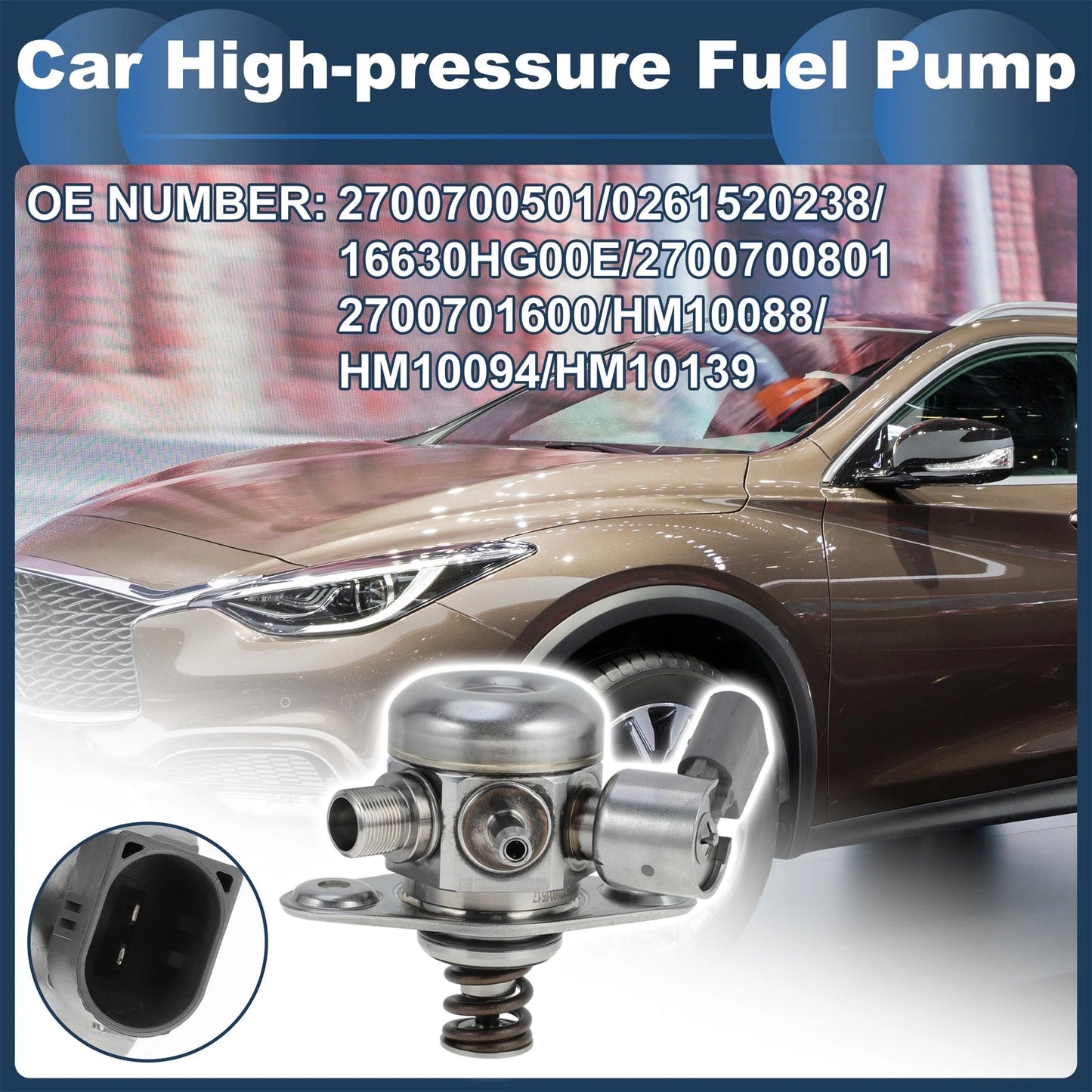 1x High-Pressure Fuel Pump for Infiniti QX30 (2017-2019)