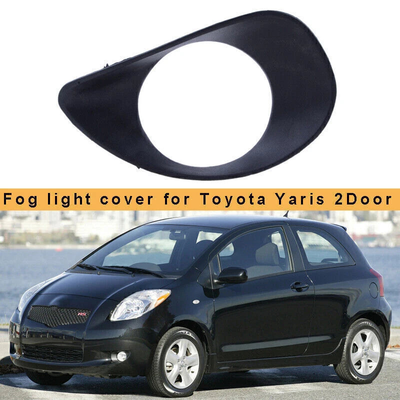 Right Fog Light Grill Cover Black for Toyota Yaris Hatchback 2006-2010