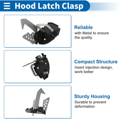 Hood Latch Assembly for BMW 528i L6 3.0L (2009-2011) - 1 x Pcs