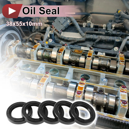 Rotary Shaft Seal / 38x55x10mm / Oil Seal Nitrile 70D Rubber for Make Model