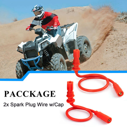 Spark Plug Cap & Wire PAIR for Polaris Sportsman 850 (2009–2014)