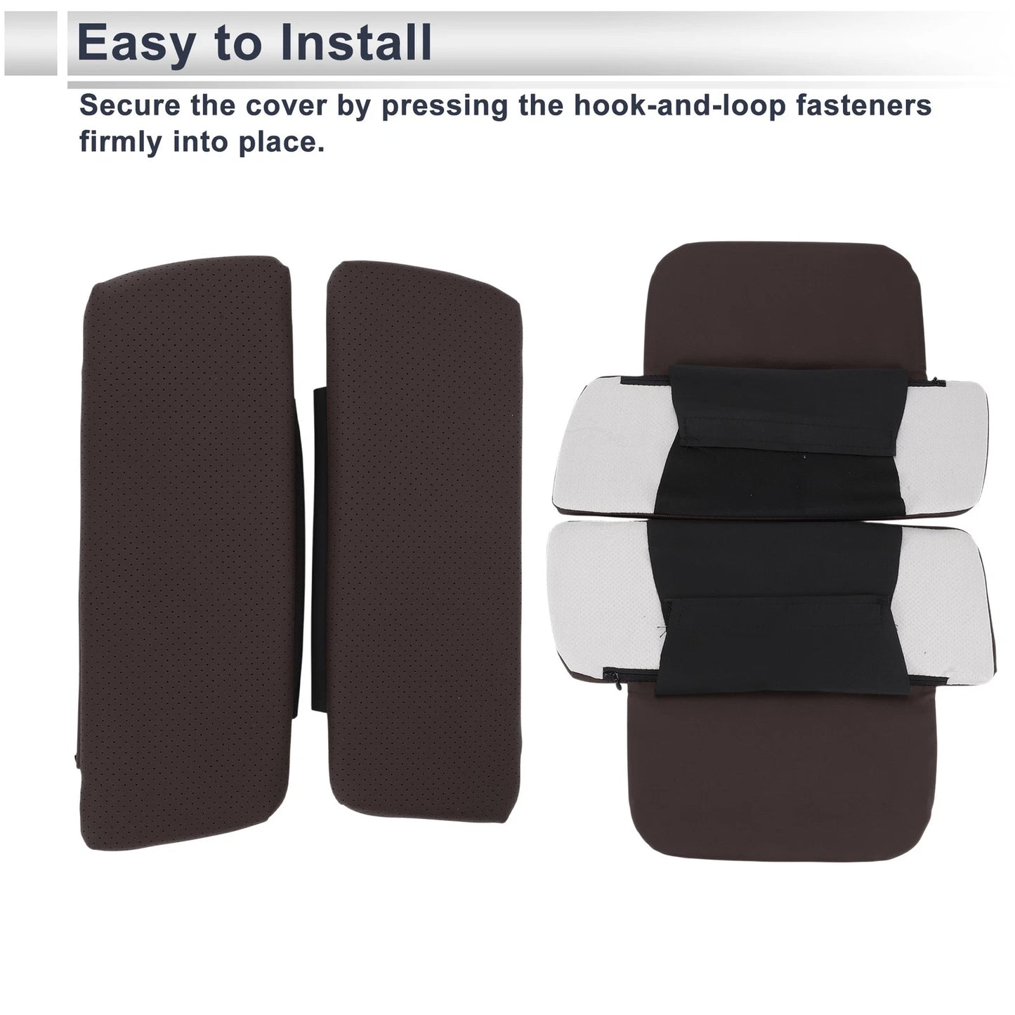 Car Center Console Cover for BMW X5 (2019-2024) - Dark Brown Storage Bag Set