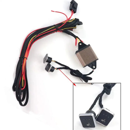12V 15A Car Seat Heating Pad Switch Wiring Harness - 3 Level Adjustable