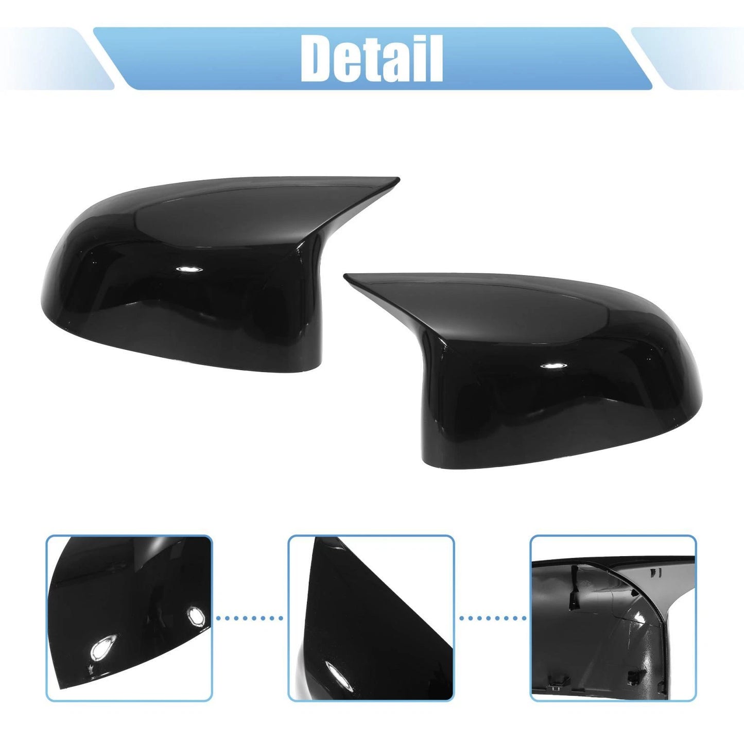 Mirror Cover Gloss Black for BMW X5 X4 X7 (2019 - 2021)