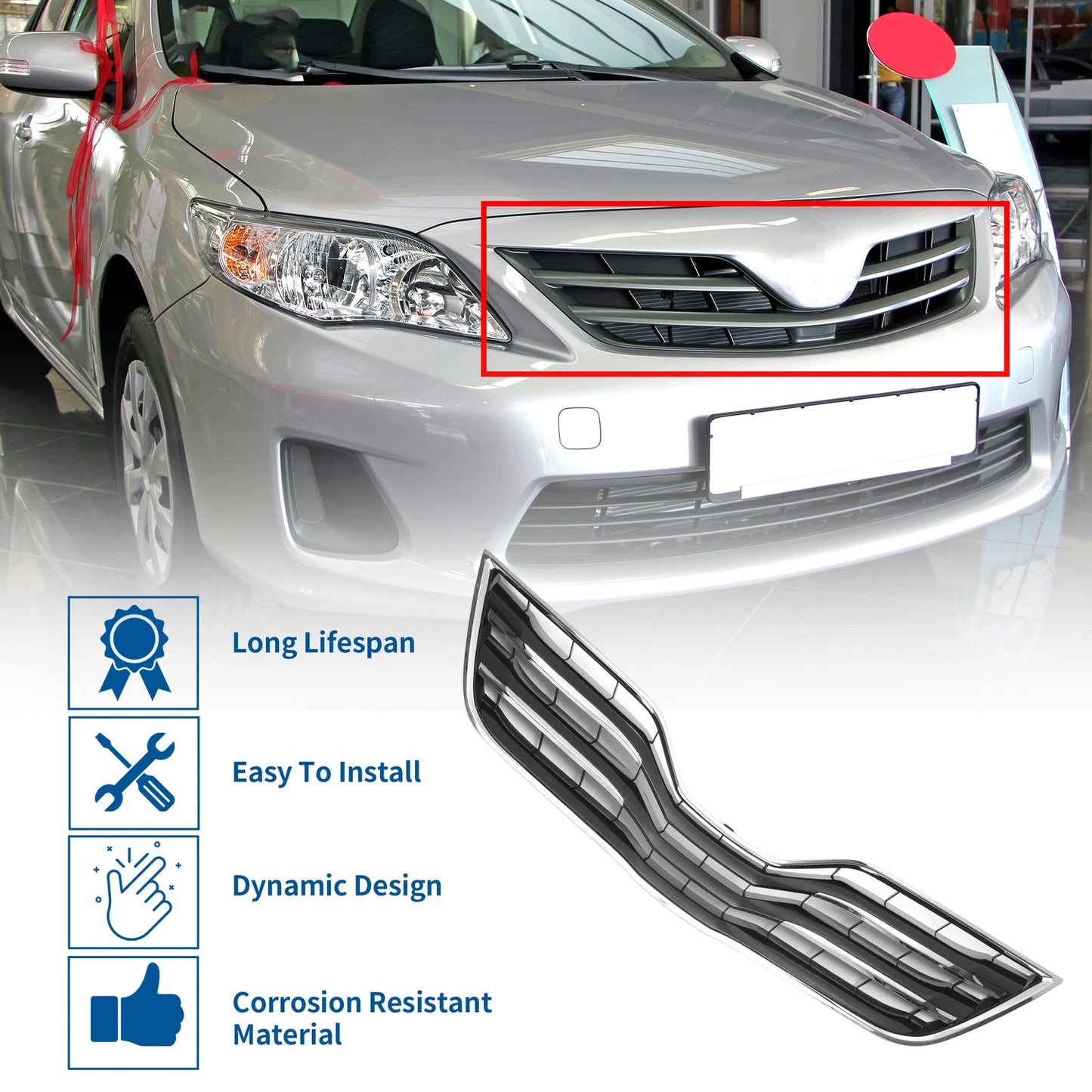 Front Hood Bumper Grille Grill for Toyota Camry (2010–2010)