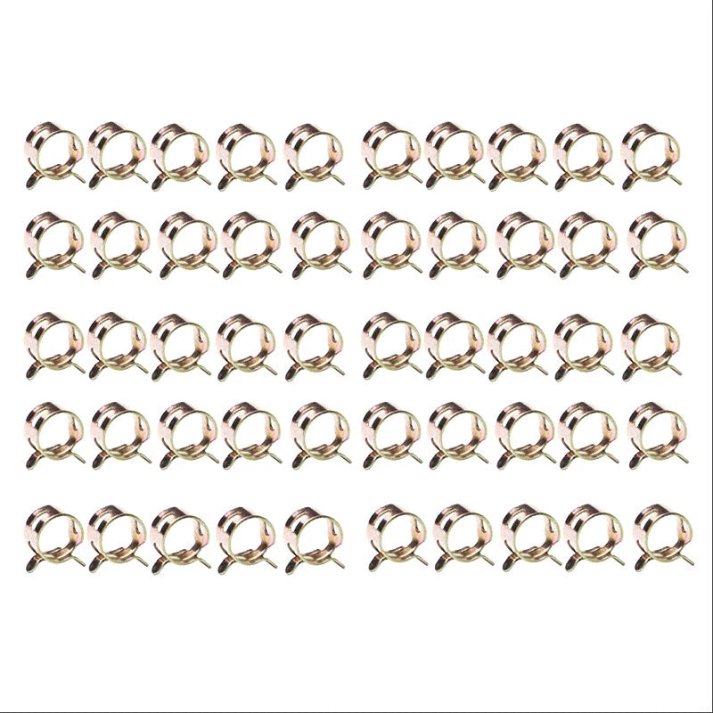 50pcs 5/16" 8mm Spring clip clamp for Fuel Oil Line Silicone Vacuum Hose