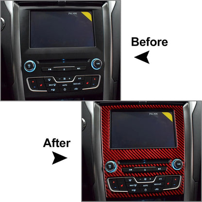 GPS Navigation Panel Cover Trim for Ford Mondeo (2013-2019) Carbon Fiber