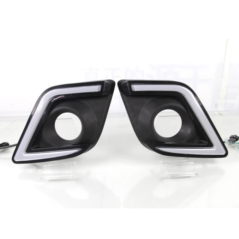 Fog Lamps Day Running Lights w Turn Signal for Toyota Hilux (2015–2017)