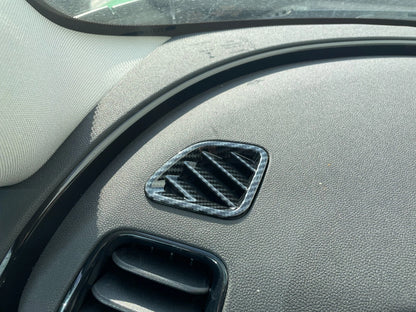 Front Upper Air Vent Cover Trim for Mini Clubman F54 2016-2022 Carbon Fiber 2 x pcs