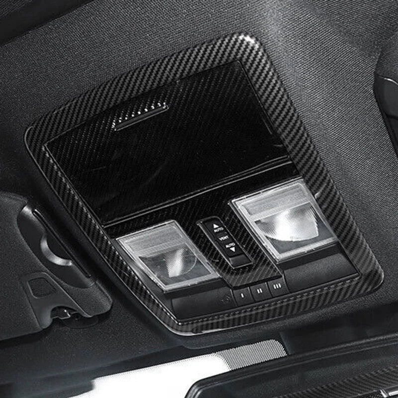 Real Carbon Fiber Reading Light Lamp Trim for Dodge Challenger (2015-2020)