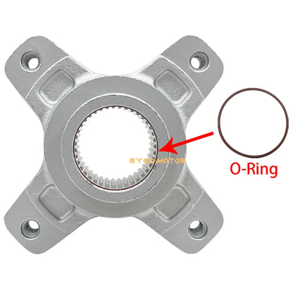 Rear Axle Brake Rotor Disc Flange Hub for Honda TRX400EX TRX400X Sportrax