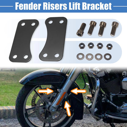 21" Front Wheel Fender Risers Lift Bracket Adapter for Harley Street Glide