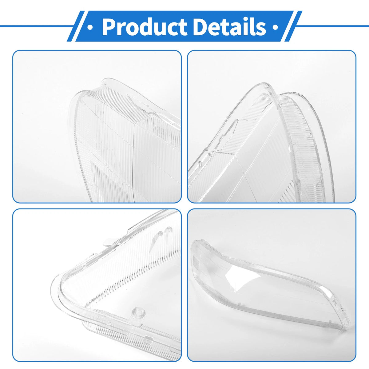 Car Front Right Headlight Lens Cover for Honda Accord (1998-2002)