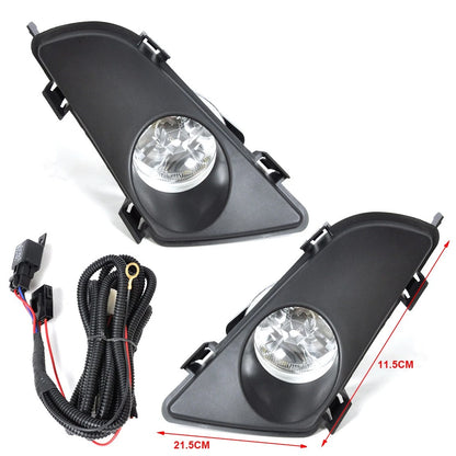 Clear Fog Light Lamps for Mazda 6 with Wiring Kit (2014-2021)