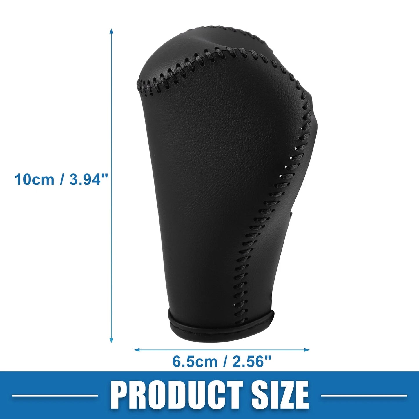 Gear Shifting Knob Cover for Jeep Cherokee 2014 PU Leather Black
