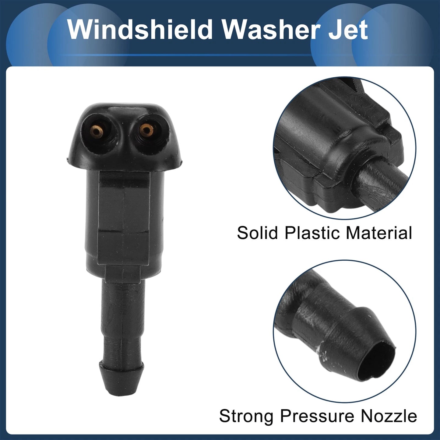 Windshield Washer Nozzle & Fluid Hose for Toyota (2005-2010) 1 Set
