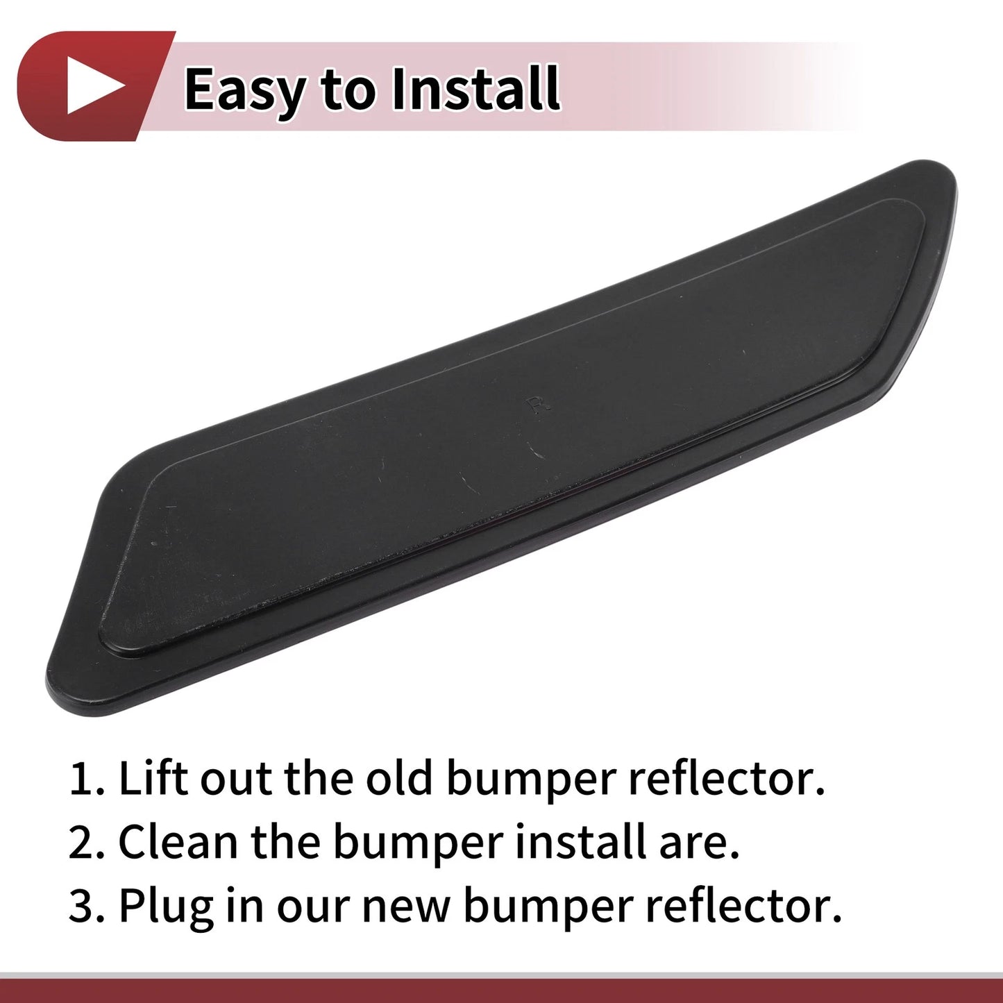 1 x Passenger Side Bumper Reflector for BMW 320i (2013-2015)