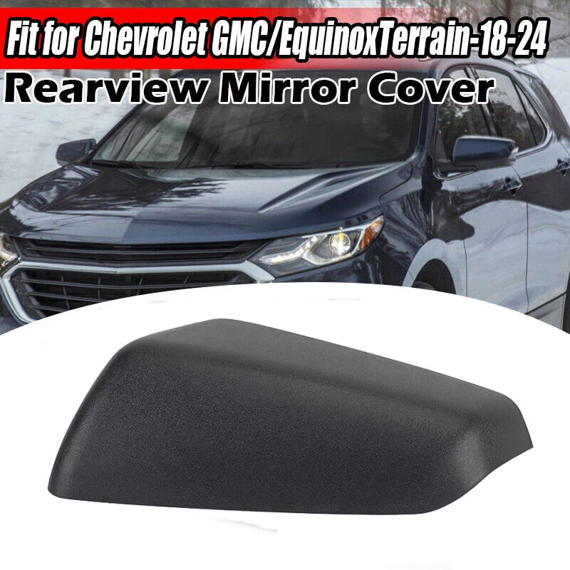 Left Side Textured Black Mirror Cap Cover for Chevy GMC Equinox Terrain (2018-2024)