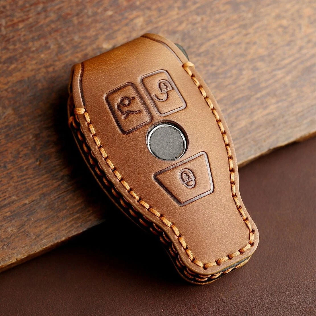 Key Shell Cover Keychain for Benz E GLA GLC GLE C B Class (2013-2023)
