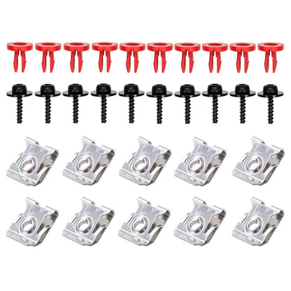 Long Lasting T30 Engine Splash Shield Guard Undertray Cover Screw Set for Ford