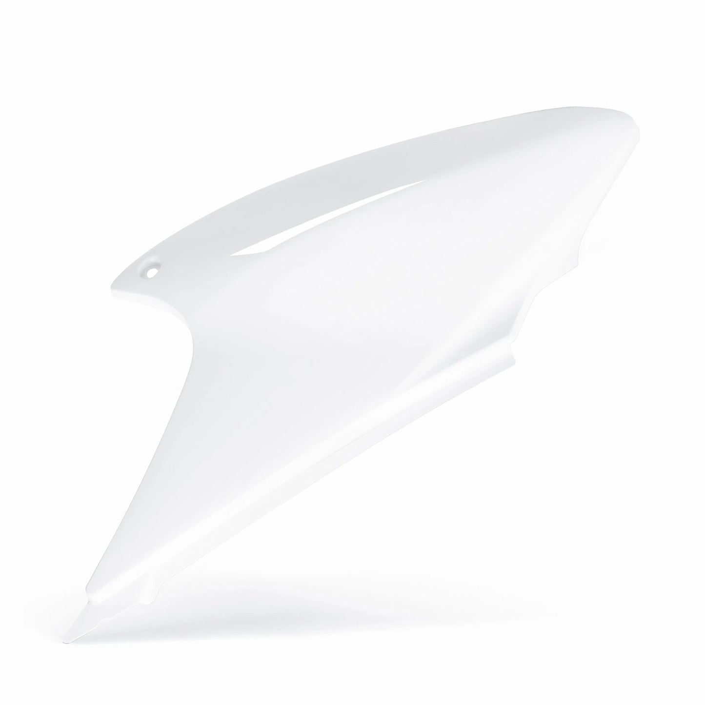 White Right Side Number Plate Cover for Honda CRF230F (2004–2009)