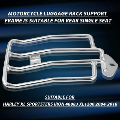Chrome Solo Seat Rear Fender Luggage Rack for Harley Sportster XL 883 1200