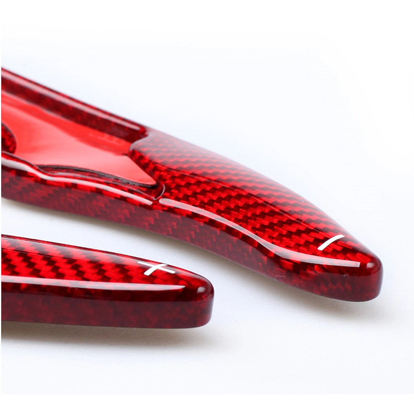 2 x Carbon Fiber Red Shift Paddle Extensions for Toyota GT86 (2012-2020)