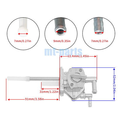 Gas Tank Fuel Cock Valve Petcock for Suzuki DR650S/DR650SE (1996-2018)