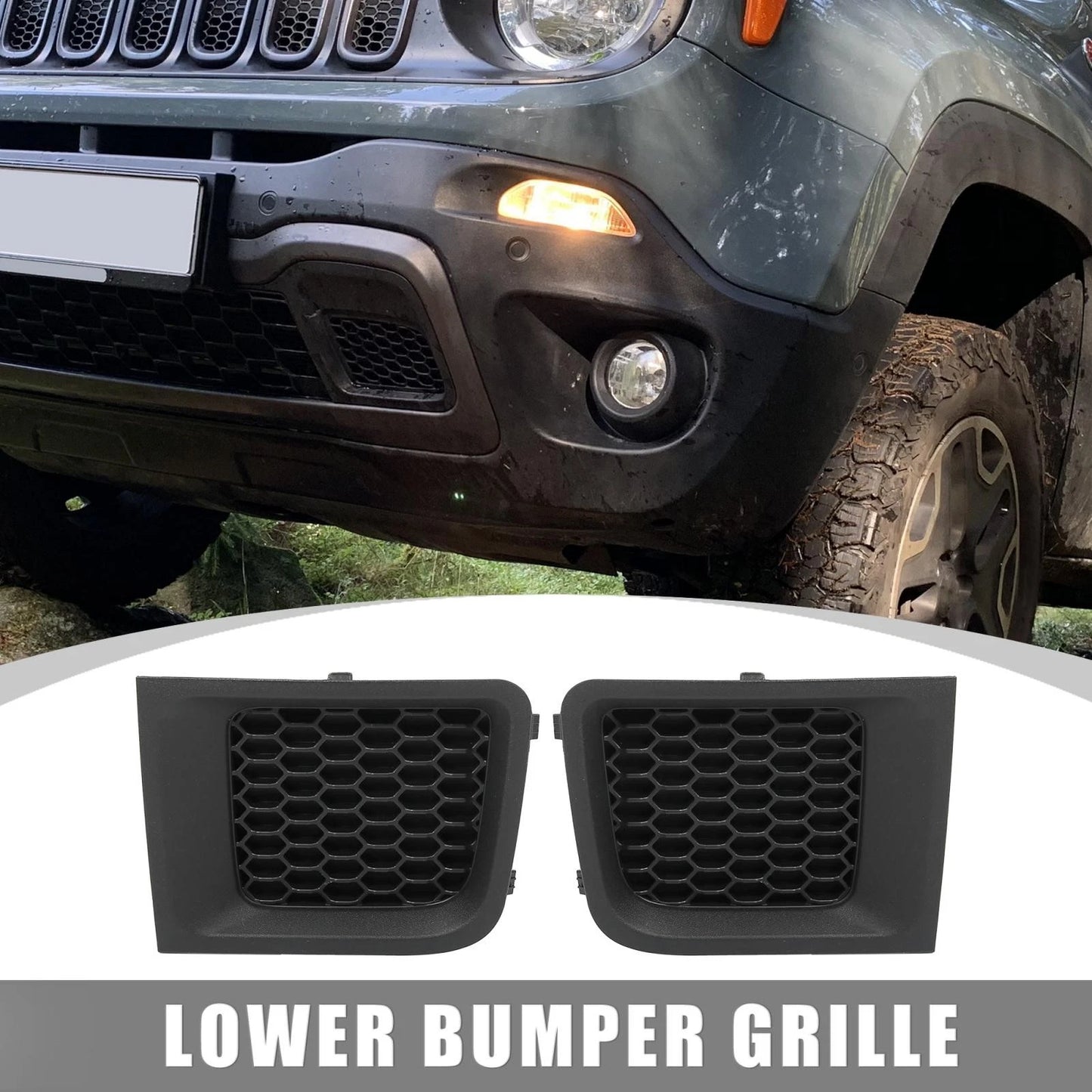 Lower Bumper Grilles  for Jeep Renegade (2015-2023)