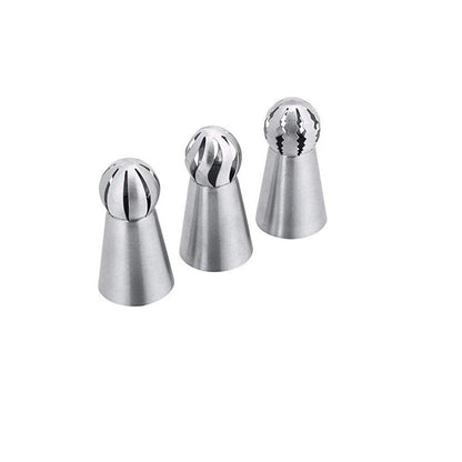 3 x Icing Nozzles & 1 x Silicone Piping Bag Cake Decoration Kit