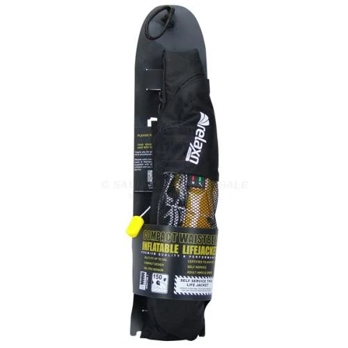 Inflatable Lifejacket Manual Waist Bag Black Relaxn for All Over 40K