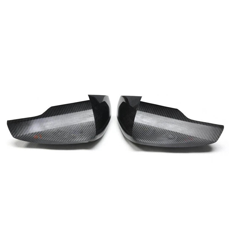 100% Carbon Fiber Stick-on Side Mirror Caps Cover for Audi A1 GB 2019-2022