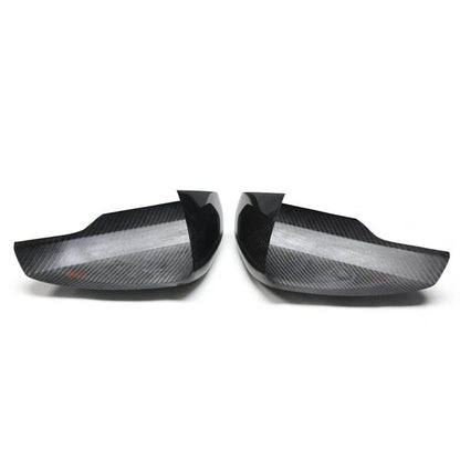 100% Carbon Fiber Stick-on Side Mirror Caps Cover for Audi A1 GB 2019-2022