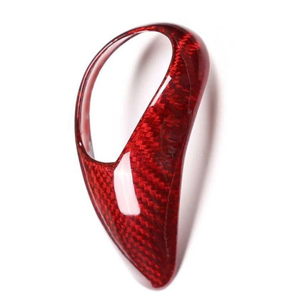 Red Carbon Fiber Gear Shift Knob Head Trim For Bmw M2 F80 M3 M4 M5 M6 X5M X6M