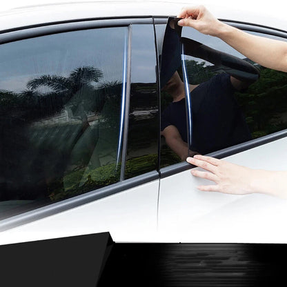 Black Window B Pillar Post Door Molding Trim for Cadillac Escalade (2007-2014)