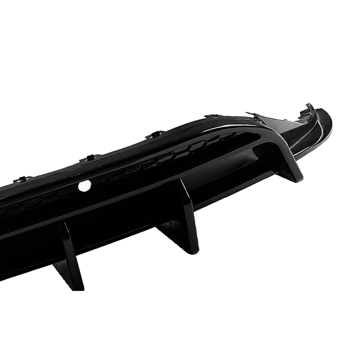 Gloss Black Rear Bumper Diffuser Lip with Lights for VW ID.3 (2019-2022)