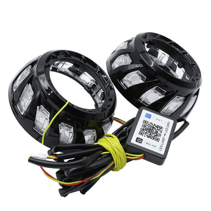 Angel Demon Eyes Headlight DRL Lamp Retrofit for Car 3 Inch Projector